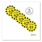 Avery Social Distancing Floor Decal, 10.5 in. dia, Please Wait Here, Yellow/Black Face, Black Graphic, 5PK 83020 - alternate 5